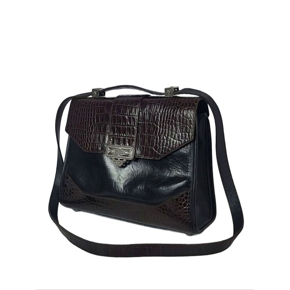 Brighton Convertible Black & Brown Women's Shoulder Bag